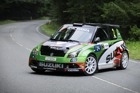 Anders Lysen og Henrik Vestergaard under Suzuki Sydhavsrally